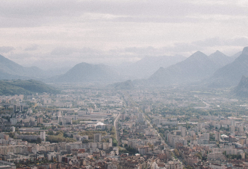 ville aérienne Grenoble