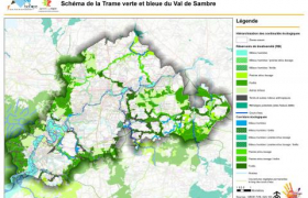 Cartographie de la TVB-VS au niveau parcellaire, identifiant les corridors et réservoirs de biodiversité par milieux.