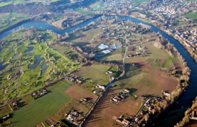 Zone aménagée de Canavières dédiée à l'agriculture biologique en milieu urbain