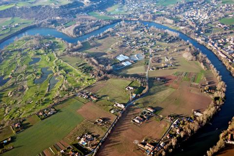 Zone aménagée de Canavières dédiée à l'agriculture biologique en milieu urbain