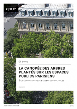La canopée des arbres plantés sur les espaces publics parisiens Étude comparative de 8 essences principales
