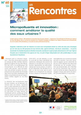 Micropolluants et innovation : comment améliorer la qualité des eaux urbaines ?