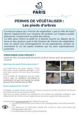 permis de végétaliser paris