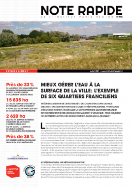 Mieux gérer l’eau à la surface de la ville : l’exemple de six quartiers franciliens