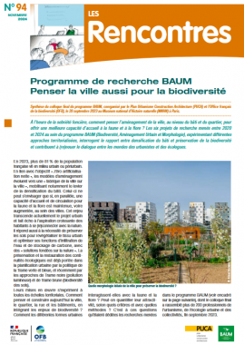 Penser la ville aussi pour la biodiversité