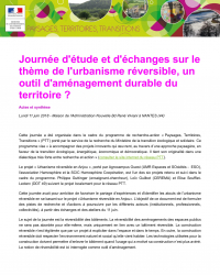 Synthèse "urbanisme réversible, un outil d'aménagement durable du territoire ?"