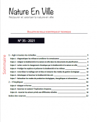 Bulletin Nature en ville n°35 - 2021
