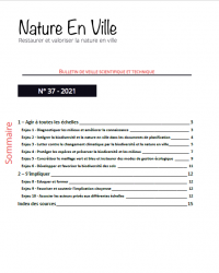 Bulletin Nature en ville n°37 - 2021