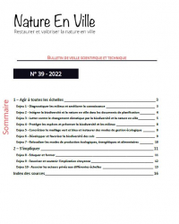 Bulletin Nature en ville n°39 - 2022. couv