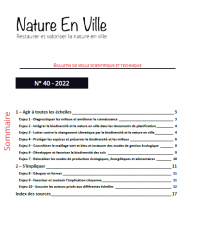 Bulletin Nature en ville n°40 - 2022. couv
