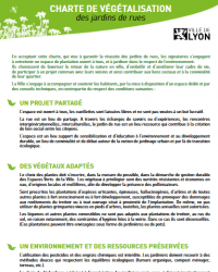 Charte de végétalisation Jardins de rue